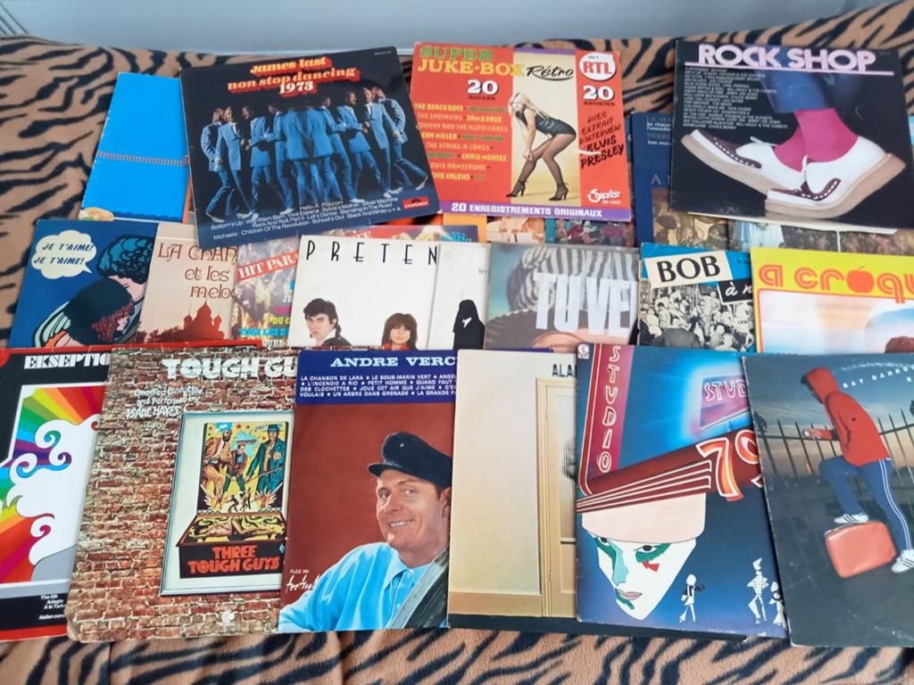 1 Lot,de 25 Grand Disques,Prix 75€ Le tout., Enlèvement