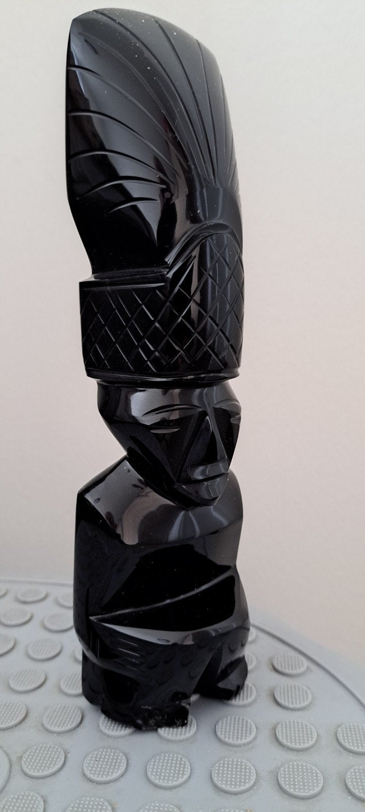 statue en obsidienne hauteur 20 cm, Enlèvement ou Envoi, Afrique, Statue, Noir