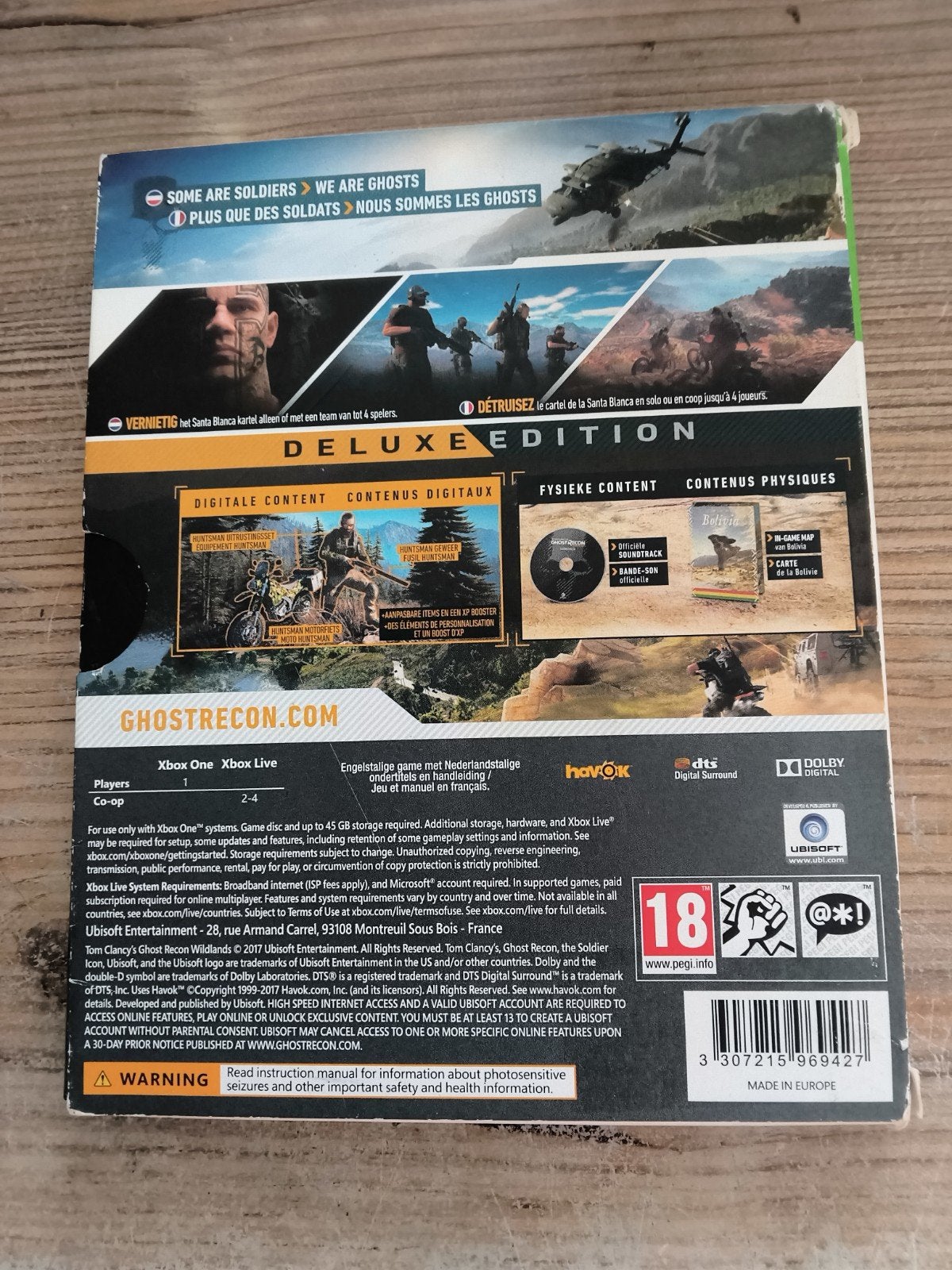 Tom Clancy's Ghost Recon Wildlands Deluxe Edition - Xbox One, Online, Vanaf 18 jaar, Shooter, 1 speler