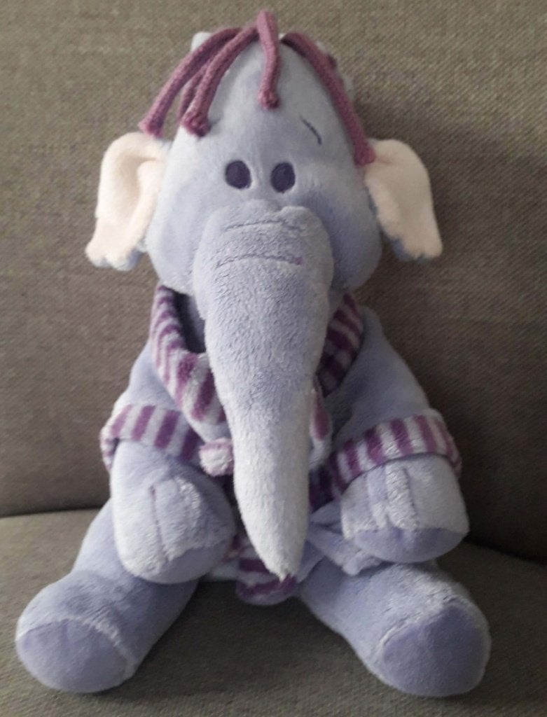 Peluche éléphant mauve, Enfants & Bébés, Jouets | Peluches, Enlèvement, Comme neuf, Éléphant, Moyen (20 à 80 cm)