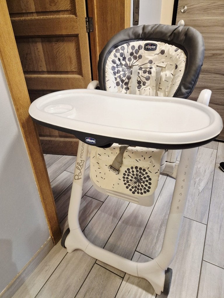 Chicco - Kinderstoel Polly Progres, Kinderen en Baby's, Kinderstoelen, Ophalen, Gebruikt, Meegroeistoel, Afneembaar eetblad