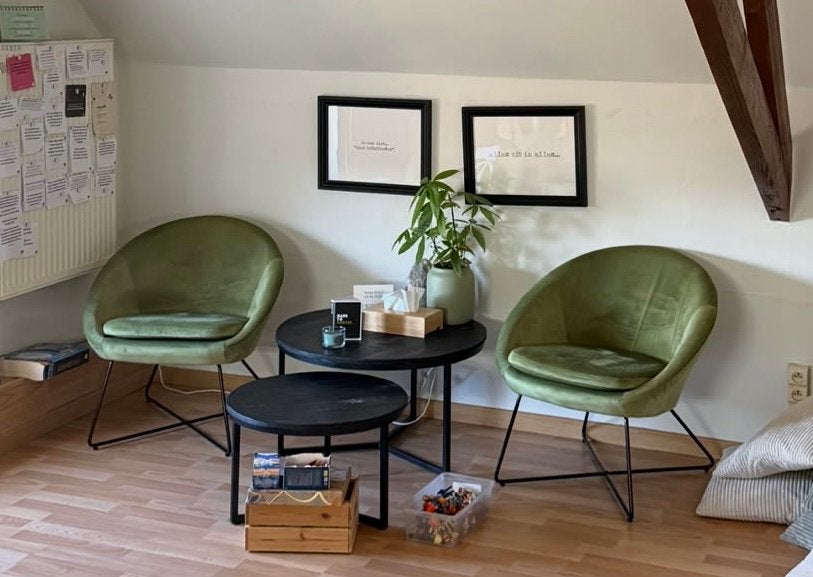 2 leuke stoeltjes te koop, Maison & Meubles, Canapés | Salons, Enlèvement, Comme neuf, Une personne, Tissus