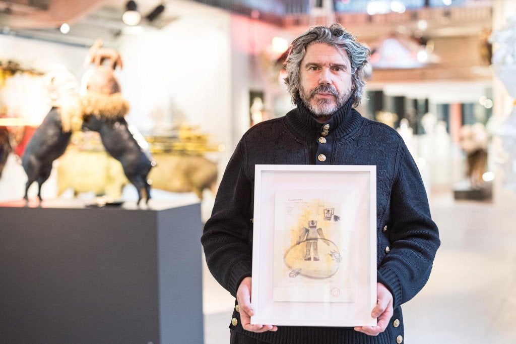 Lithographie « Cosmogolem » de Koen Vanmechelen, Édition limitée, Enlèvement ou Envoi, Lithographie