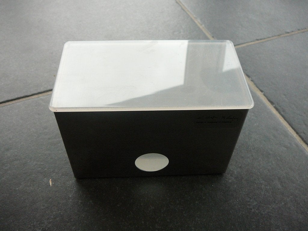 wattendoos in zilver met een mat deksel, Enlèvement ou Envoi, Comme neuf, Argent, Accessoires