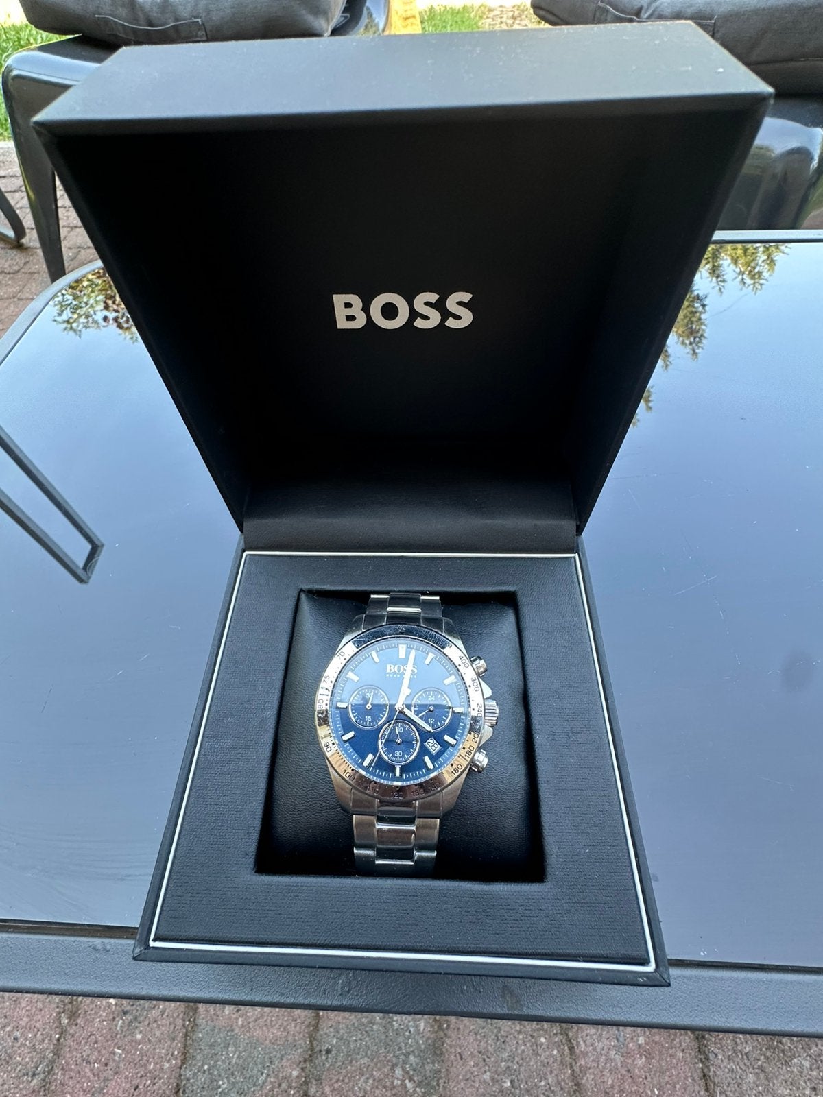Montre Hugo boss, Handtassen en Accessoires, Horloges | Heren, Ophalen of Verzenden, Gebruikt, Overige merken