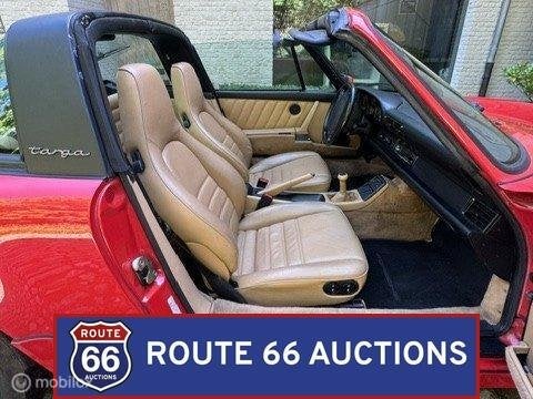 Porsche 911 Carrera 2 Targa | 1991 | Route 66 Auctions, Auto's, Zwart, Bedrijf, Overige carrosserie, Porsche