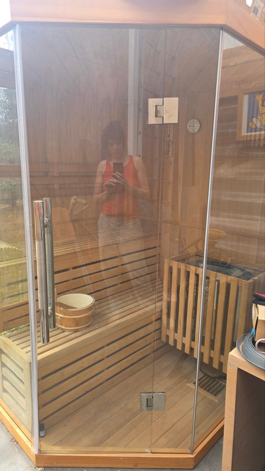 Sauna, Ophalen