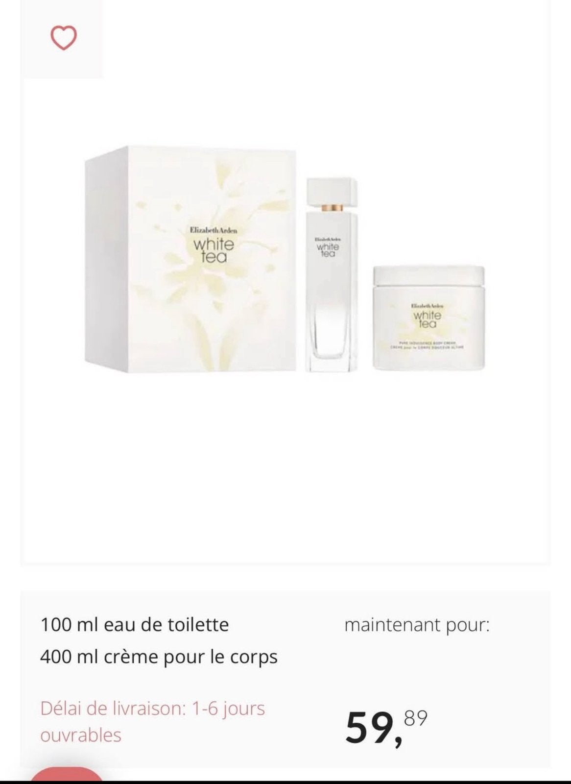 Elizabeth Arden White Tea Coffret Cadeau, Enlèvement, Neuf