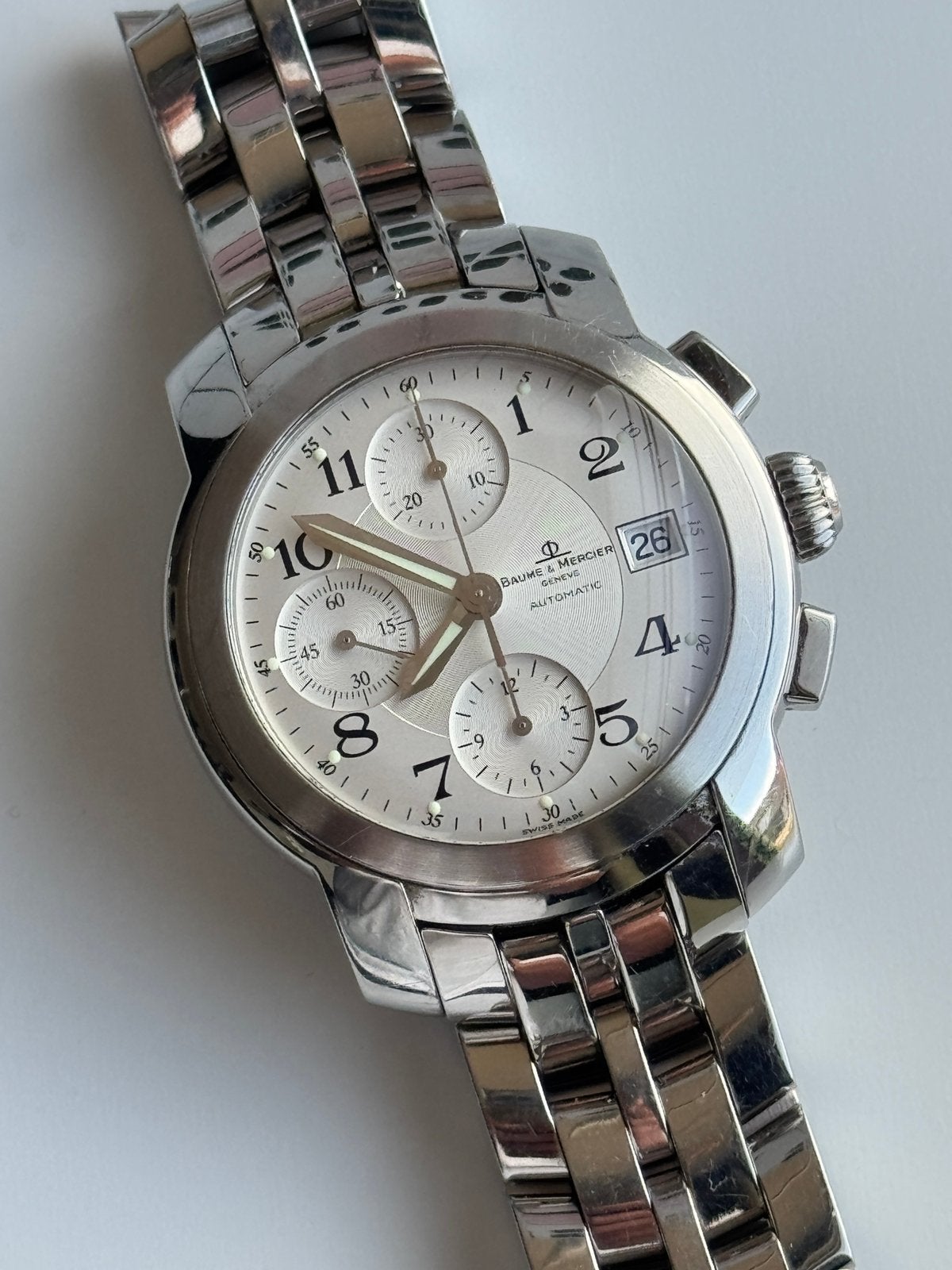 Horloge Baume & Mercier Capeland Chronograaf, Ophalen of Verzenden, Zo goed als nieuw