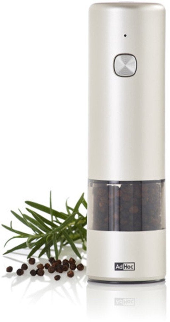 USB-C oplaadbare Pepermolen / Zoutmolen AdHoc | Nieuw, Nieuw, Ophalen of Verzenden, Inox of Chroom, Overige merken