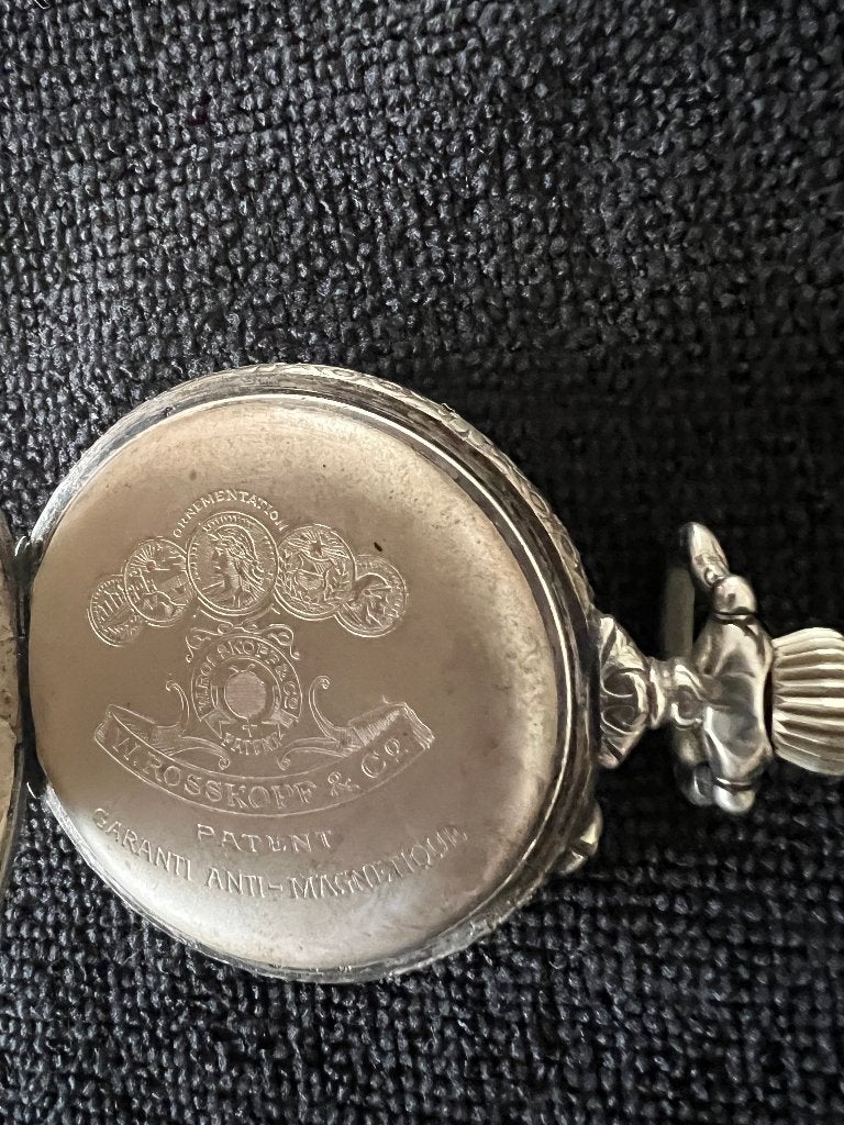 W. Rosskopf & CIE Patent Vintage Opwindbaar Zakhorloge, Ophalen, Overige materialen, Zakhorloge, Overige merken