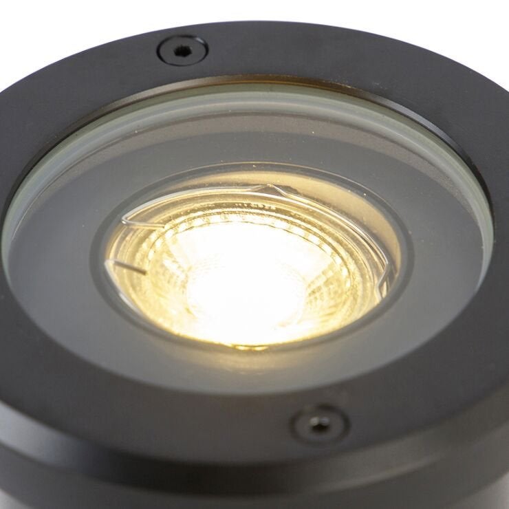 Moderne buiten grondspot zwart verstelbaar IP65 - QAZQA, Huis en Inrichting, Lampen | Spots, Metaal of Aluminium, Ophalen of Verzenden