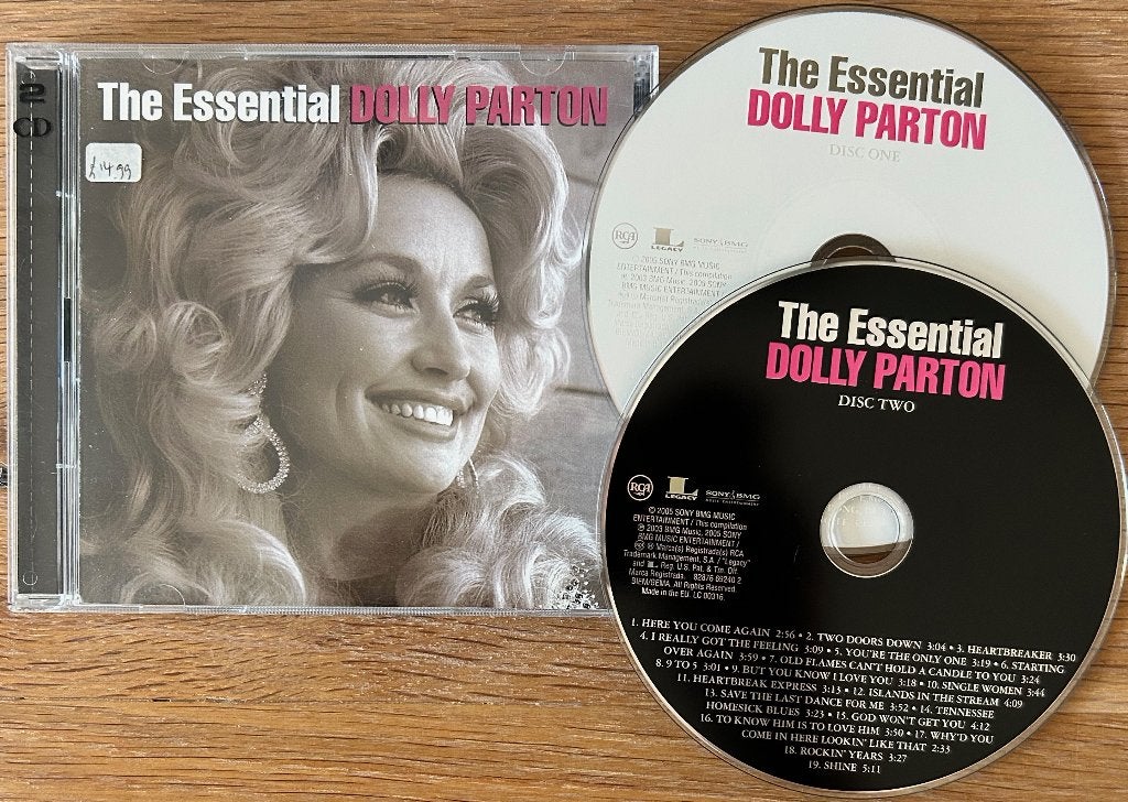 DOLLY PARTON - The essential Dolly Parton ( 2CD; 37 tracks ), Cd's en Dvd's, Ophalen of Verzenden, Zo goed als nieuw