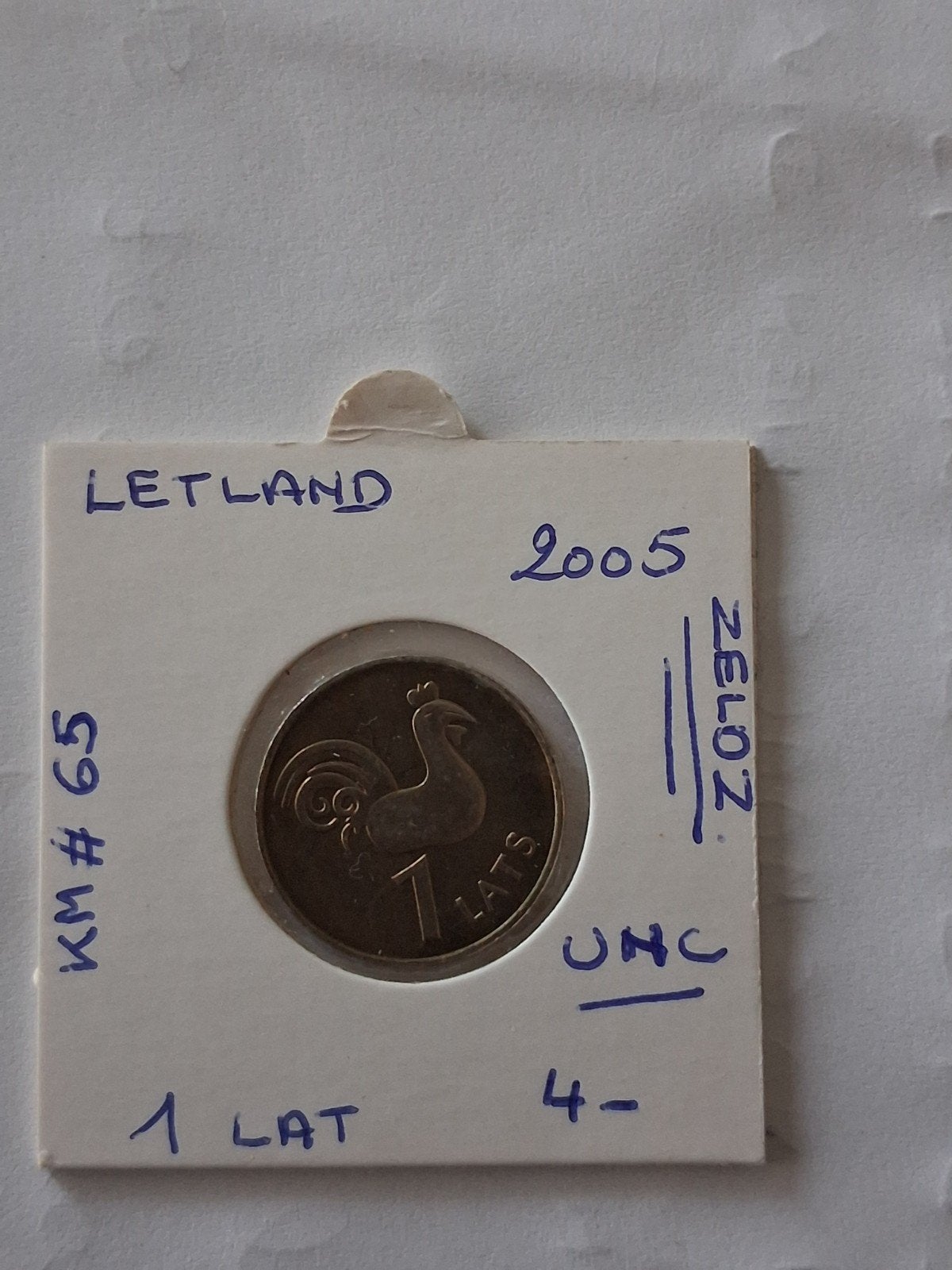 letland 1 lat 2005 UNC, Ophalen of Verzenden
