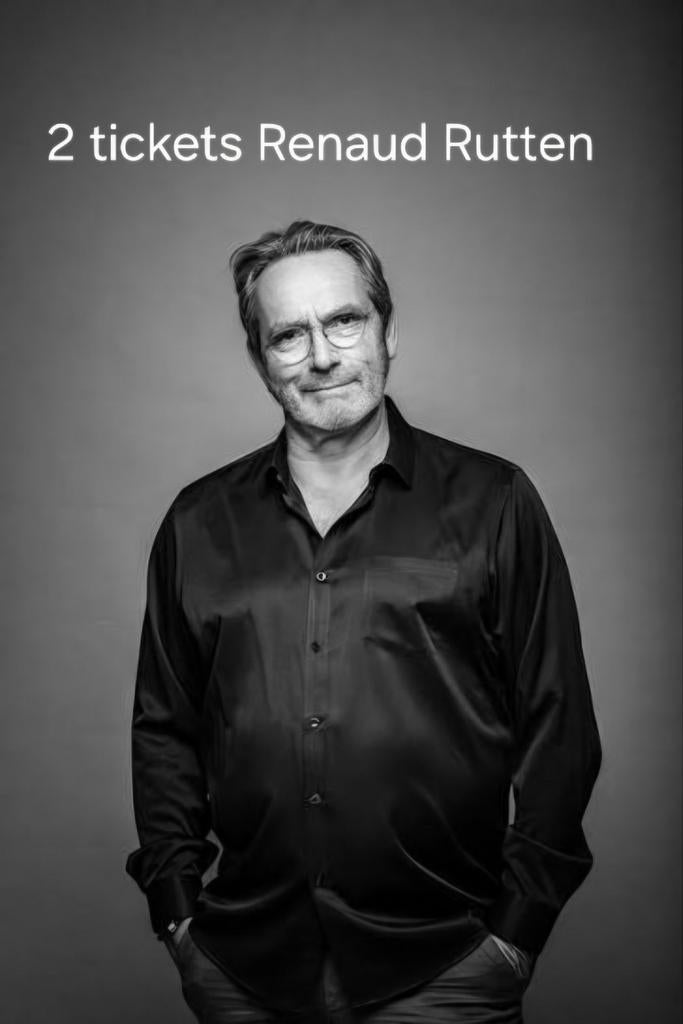 2 tickets Renaud Rutten à Auderghem, Tickets & Billets, Deux personnes, Mai