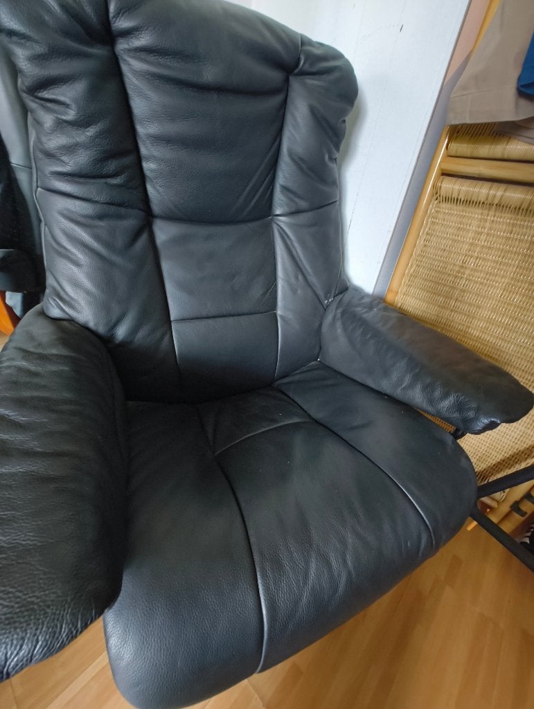 Fauteuil inclinable Stressless Original Ekornes — Cuir noir, Enlèvement, Cuir