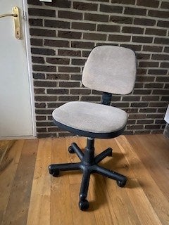 chaise de bureau robuste, Enlèvement, Comme neuf, Beige, Chaise de bureau