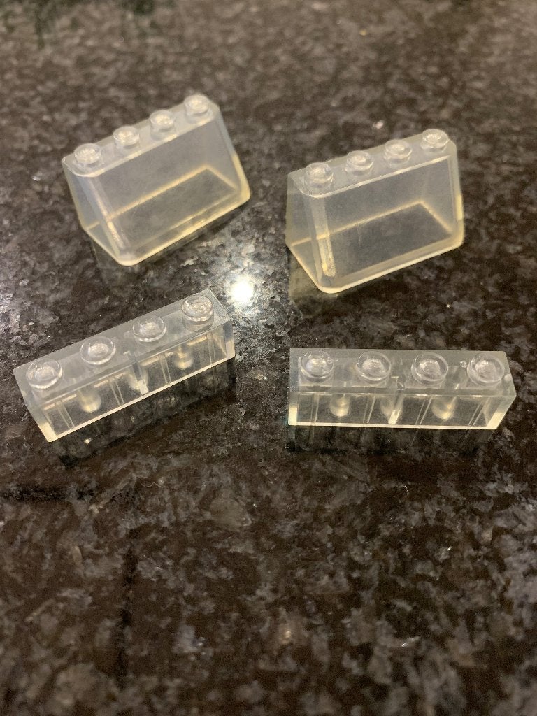 Set bouwstenen ( transparant ), Kinderen en Baby's, Ophalen of Verzenden, Gebruikt, Losse stenen, Lego