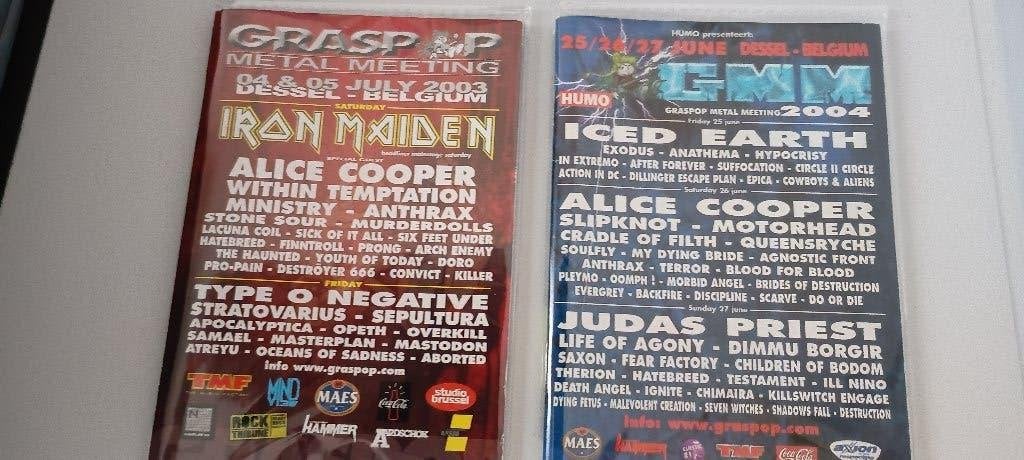 Boekjes Graspop 2003 / 2004, Livres, Enlèvement ou Envoi, Diverse Auteurs, Général, Comme neuf