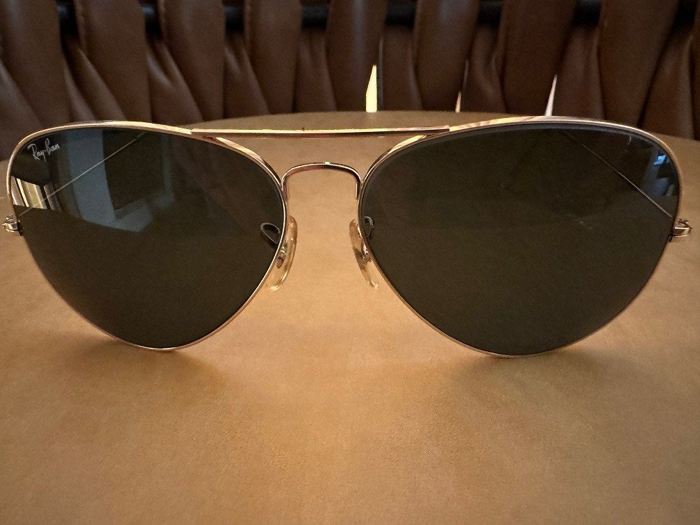 Vintage B&L zonnebril Ray-Ban Aviator grey 62mm A2, Handtassen en Accessoires, Zonnebrillen en Brillen | Heren, Zonnebril, Overige kleuren