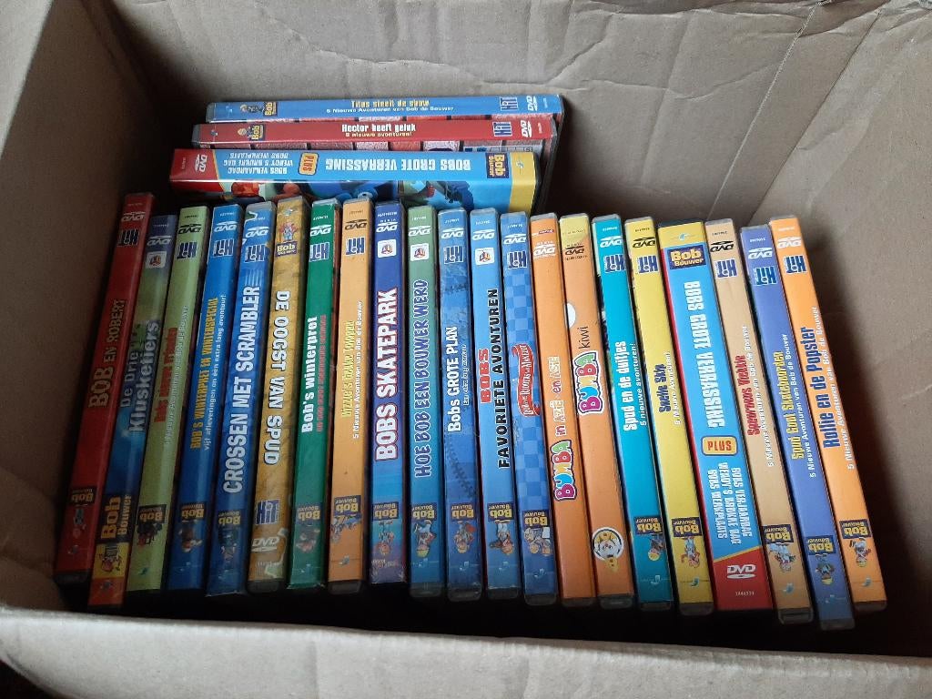 Dvd's van bumba, bob de bouwer, smurfen,...., Ophalen, Gebruikt, Vanaf 6 jaar, Educatief