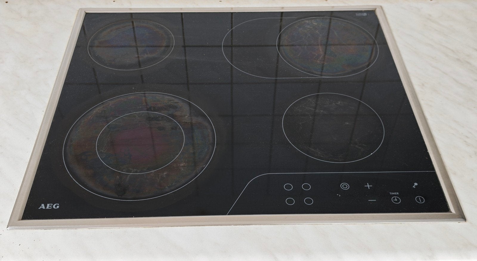 AEG Keramische Kookplaat 6530 K (Touch Control) – Al Uitgebr, Elektronische apparatuur, Ophalen, Keramisch