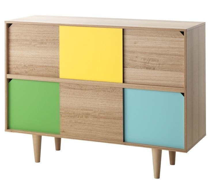 Tillfälle dressoirkast, Maison & Meubles, Armoires | Dressoirs, Comme neuf, 100 à 150 cm, 25 à 50 cm, Avec porte(s), Avec tablette(s)