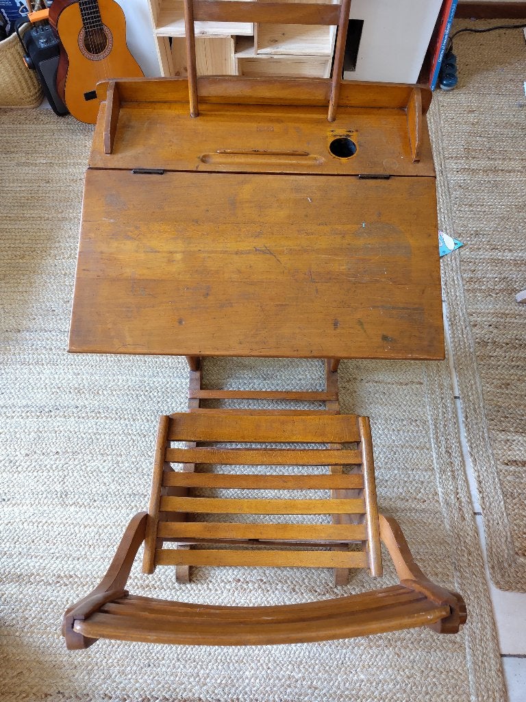 Pupitres écolier en bois, Maison & Meubles, Bureaux, Bureau d'écolier, 61 cm, Bois, 86 cm