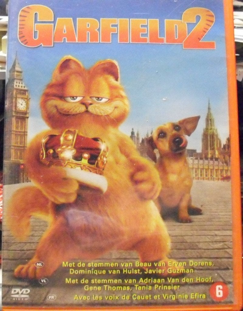 Garfield 2 DVD voor kinderen, Cd's en Dvd's, Dvd's | Kinderen en Jeugd, Zo goed als nieuw, Film, Avontuur, Ophalen of Verzenden