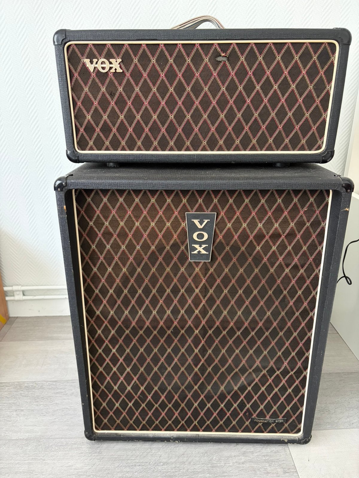 1967 Vox AC50 + Bass foundation cab, Muziek en Instrumenten, Ophalen