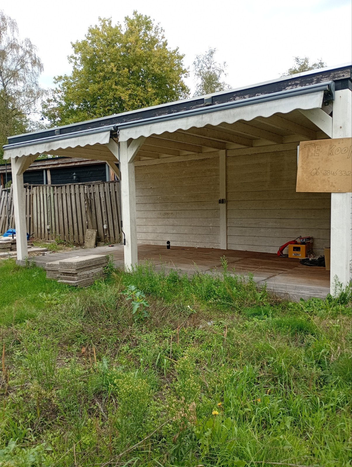overkapping 6 bij 3 meter, Tuin en Terras, Ophalen, Gebruikt, Veranda