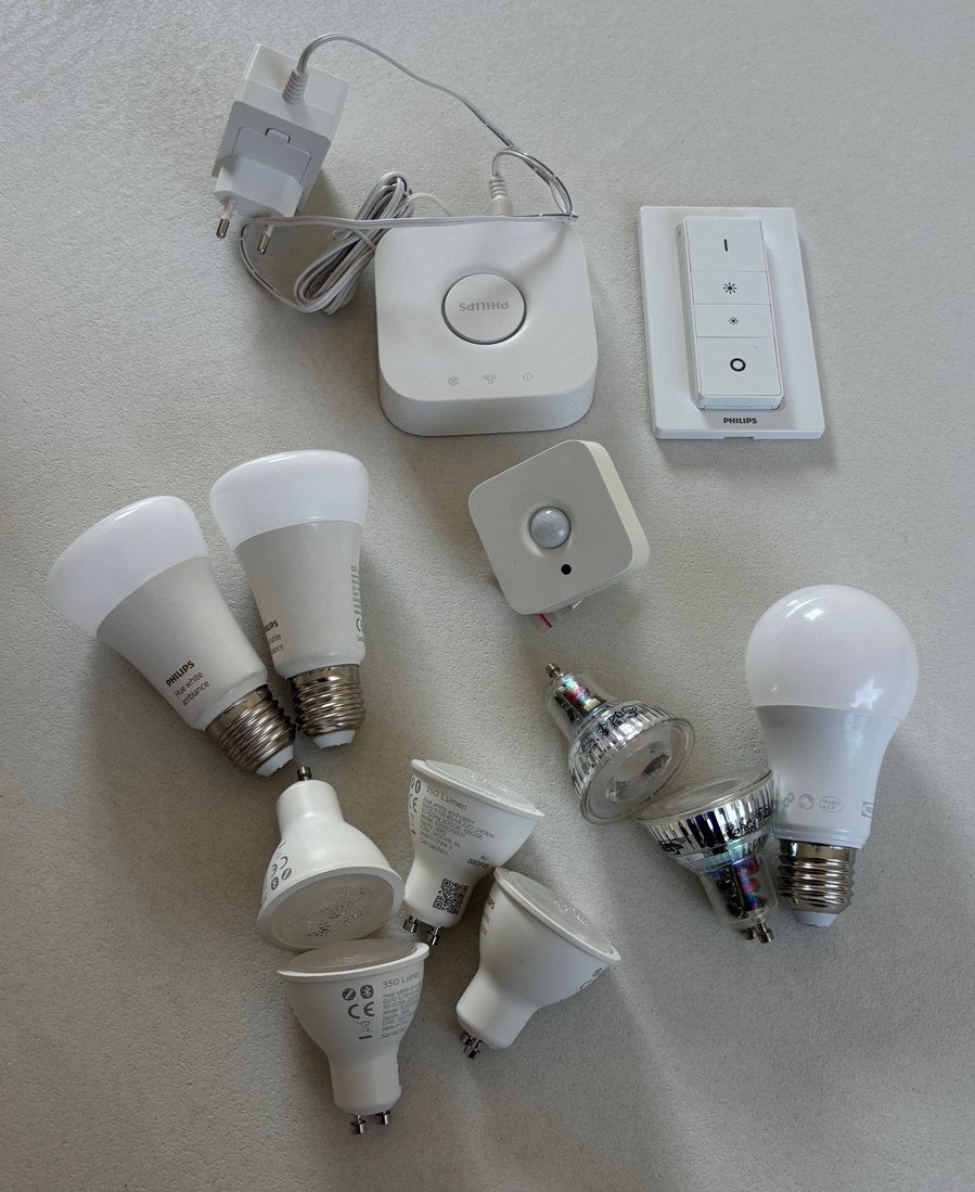 Philips Hue & IKEA TRÅDFRI slimme verlichting complete set, Philips Hue, Instelbaar wit, GU10, Dimbaar