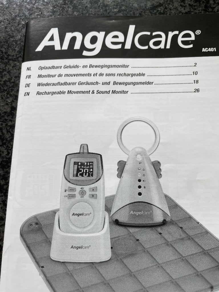 Moniteur pour bébé Angelcare, Envoi, Utilisé, Moins de 100 mètres