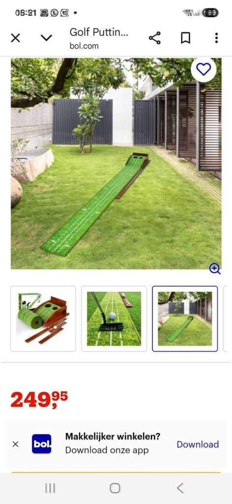 Indoor golfset, Ophalen, Nieuw, Overige typen