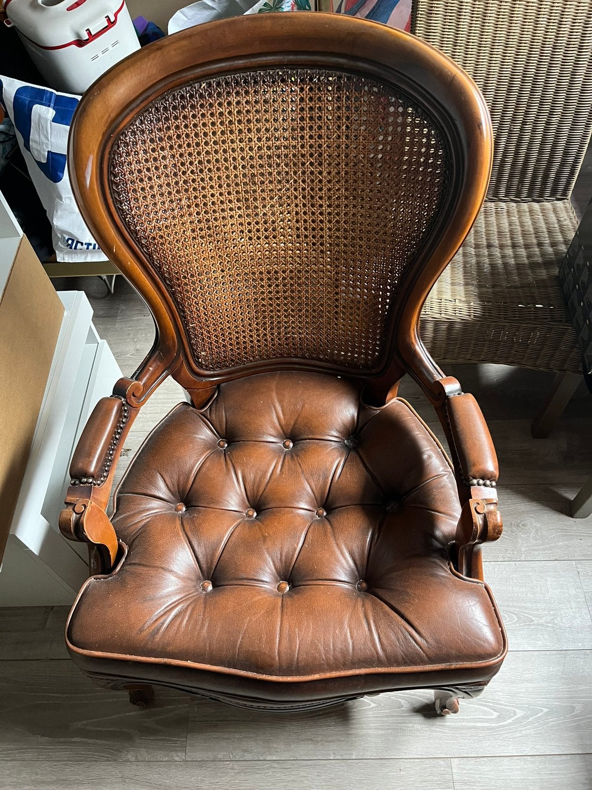 Vintage zetel, Huis en Inrichting, Zetels | Zetels en Chaises Longues, Ophalen, Gebruikt