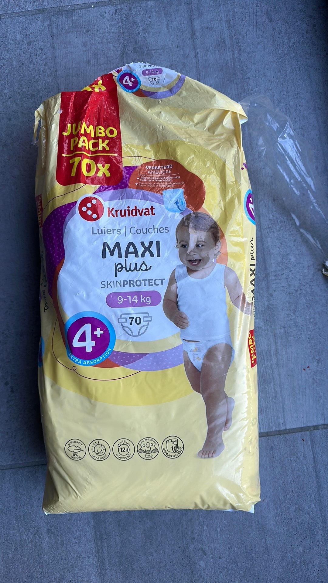 Pampers kruidvat maat 4+, Enfants & Bébés, Neuf, Autres marques, Enlèvement, Autres types
