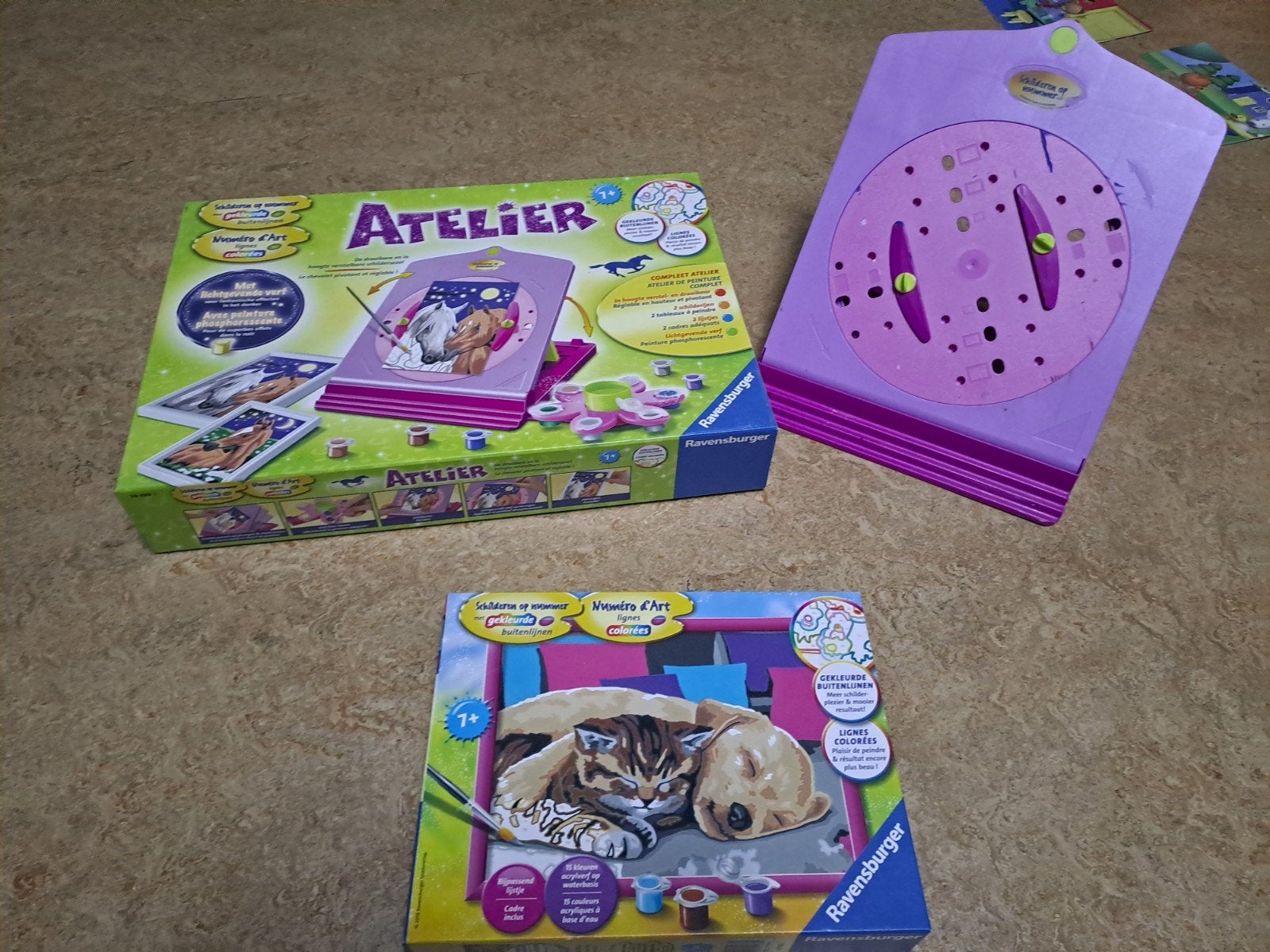 schilderen op nummer poes met hond, Kinderen en Baby's, Ophalen of Verzenden, Nieuw, Knutselen