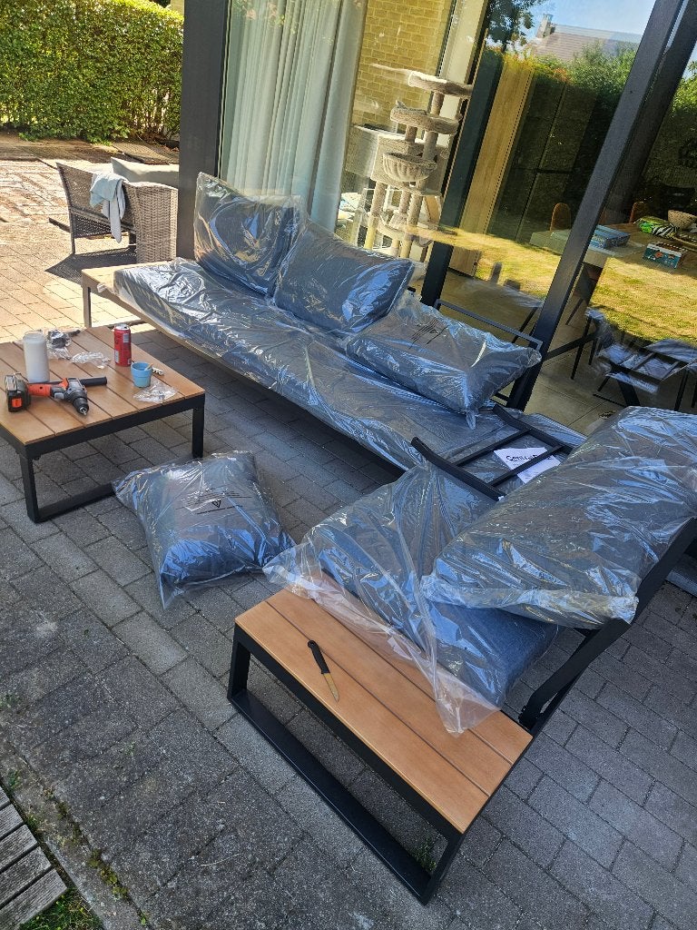 Loungeset, Neuf, 5 places, Aluminium, Enlèvement