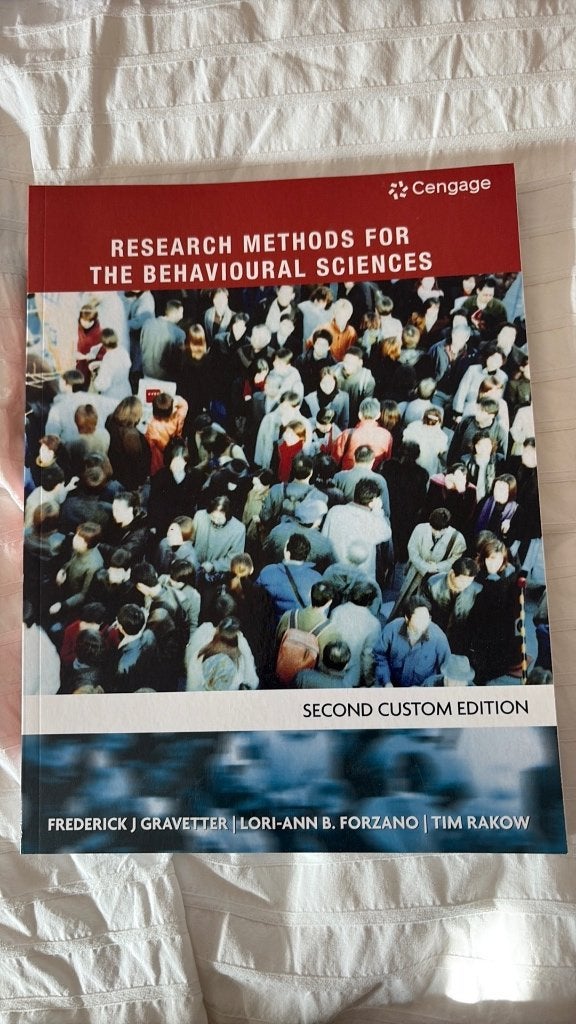 Research methods for the behavioural sciences, Livres, Psychologie, Neuf, Enlèvement ou Envoi, Autres sujets/thèmes, Cengage