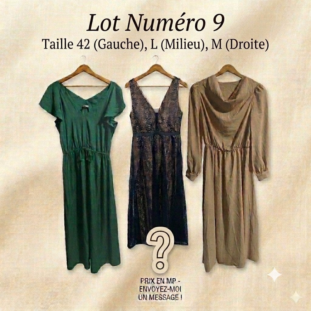 Set van 3 jurken - Maten 42/L/M, Kleding | Dames, Ophalen, H&M, Gedragen, Jurk