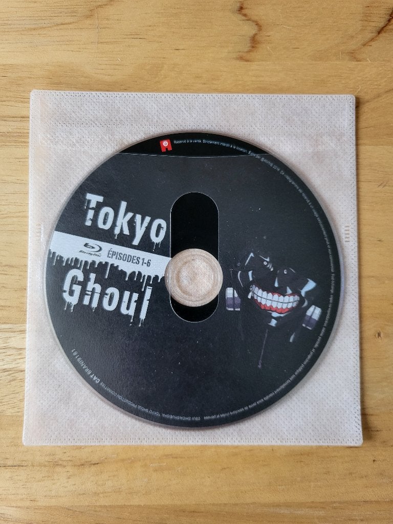 Blu-Ray Tokyo Ghoul saison 1 – épisodes 1 à 6 (disque seul!), Ophalen, Serie, Blu-ray, Tekenfilms en Animatie