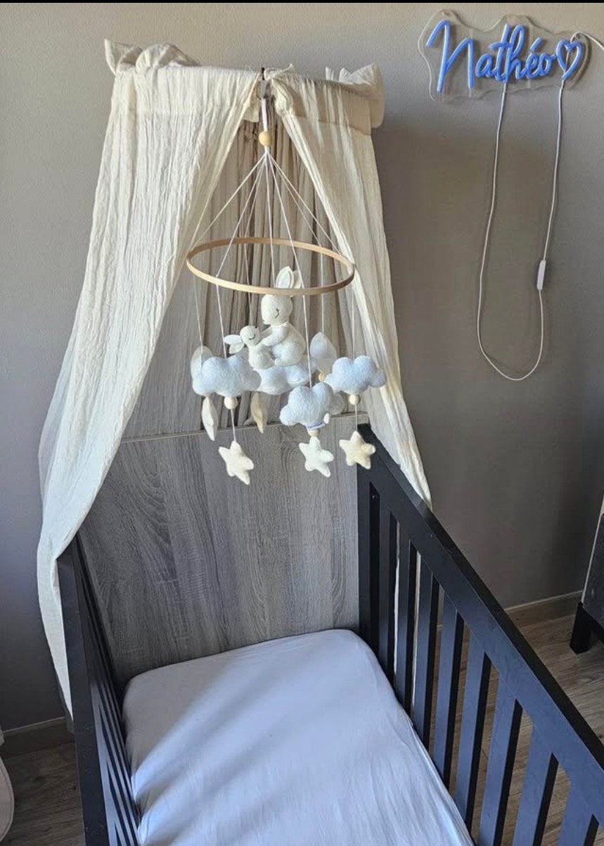 Supprit metallique + voilage + module, Enfants & Bébés, Chambre d'enfant | Chambres d'enfant complètes, Comme neuf, Enlèvement ou Envoi