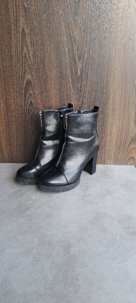 Bottines Noir Talons 41, Comme neuf, Boots et Botinnes, Noir, Envoi