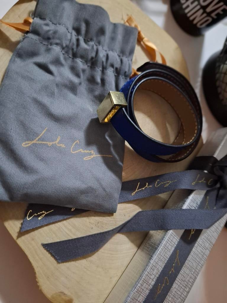 Lederen armband + stylo van Lola Cruz, Kleding | Heren, Riemen en Ceintuurs, Ophalen of Verzenden