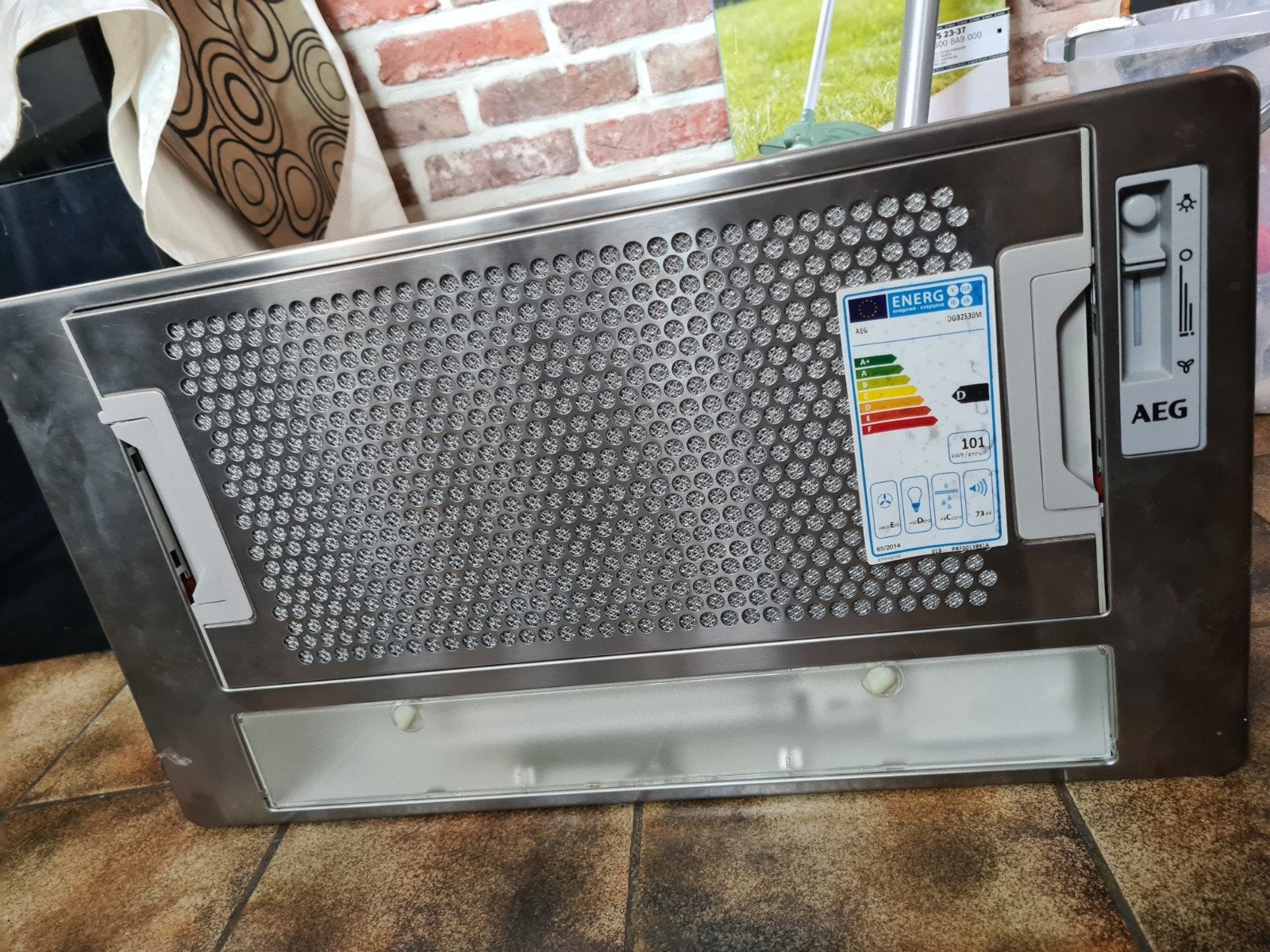 AEG inbouwdampkap 52cm, Elektronische apparatuur, Ophalen, Nieuw, Inbouw