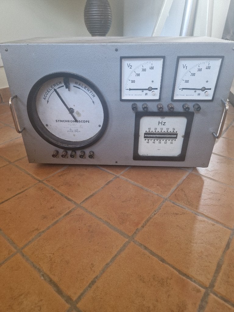 Vintage Industriële testmodule Synchroscoop, Ophalen