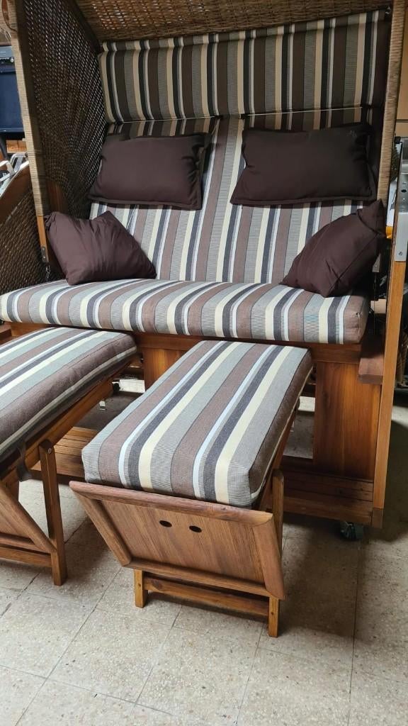 strandkorf zetel in zeer goede staat !, Tuin en Terras, Ophalen, Zo goed als nieuw