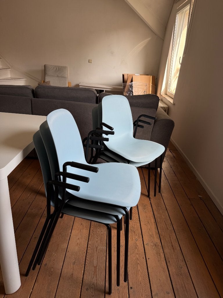 Chaises, Enlèvement, Comme neuf, Bleu, Cinq, Six Chaises ou plus
