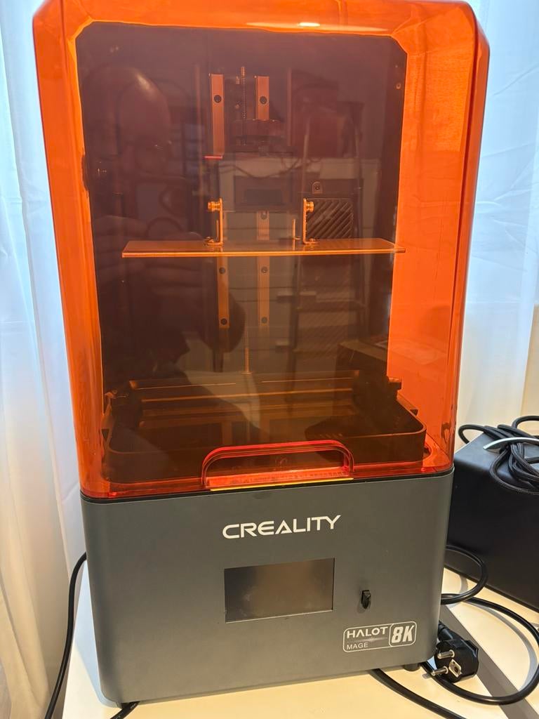 Creality Halot mage 8k plus washing and curing, Computers en Software, 3D Printers, Ophalen, Zo goed als nieuw, Resin/Hars