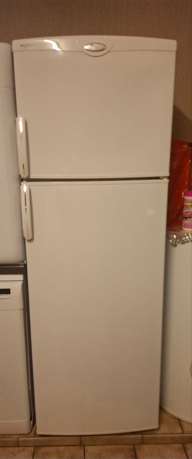 Combi frigo/ diepvriezer Philips whirlpool, Elektronische apparatuur, Ophalen, Gebruikt, 200 liter of meer, 60 cm of meer